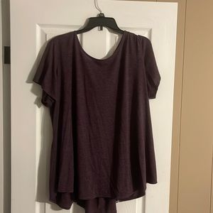 Purple blouse with lace back